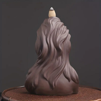 Ceramic Sandalwood Backflow Incense Burner (1pc)