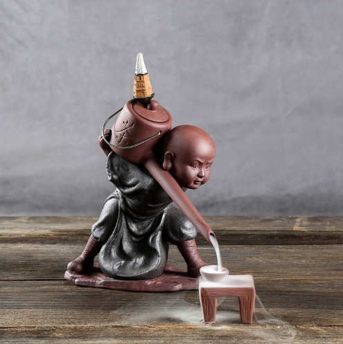 Ceramic Backflow Incense Burner Decorative Piece