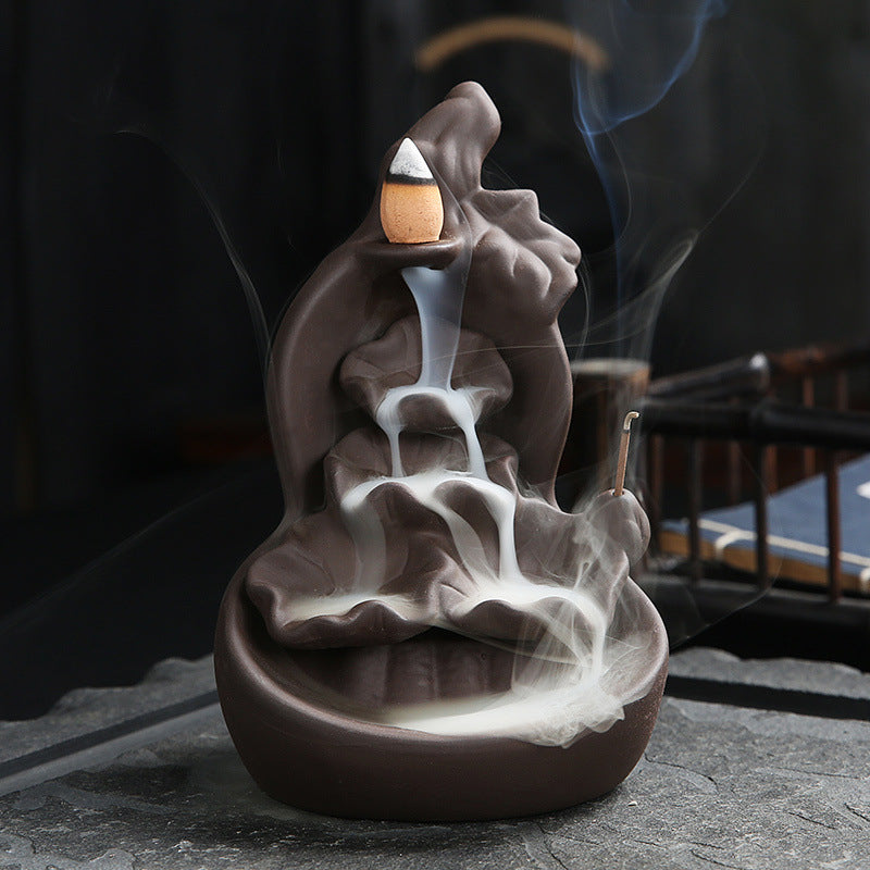 Zisha Backflow Ceramic Aromatherapy Incense Holder