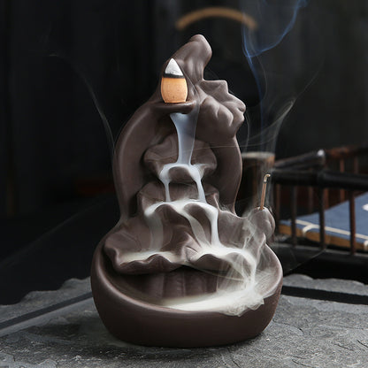 Zisha Backflow Ceramic Aromatherapy Incense Holder