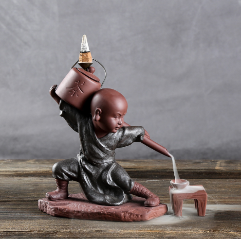 Ceramic Backflow Incense Burner Decorative Piece
