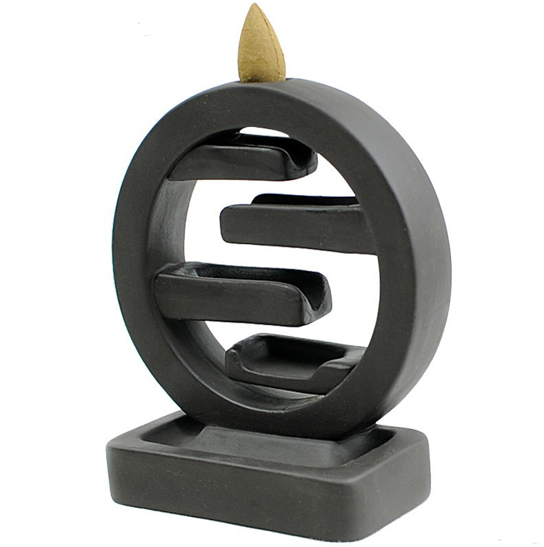 Minimalist Ceramic Backflow Incense Burner Decor