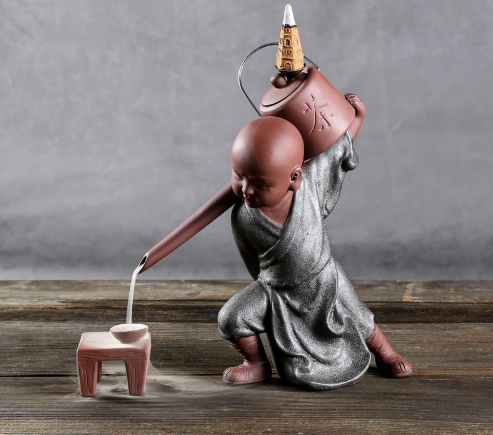 Ceramic Backflow Incense Burner Decorative Piece