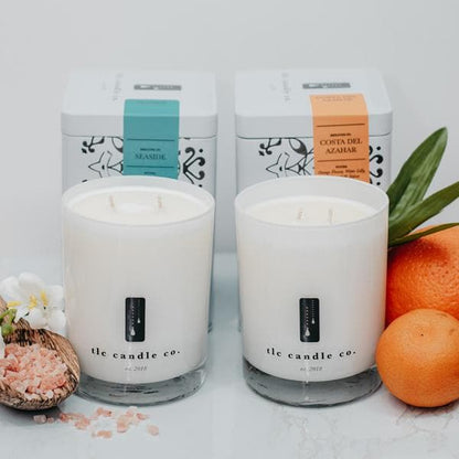 "Take Me There" Seaside and Costa Del Azahar Luxury 2-Wick Soy Candle Gift Set