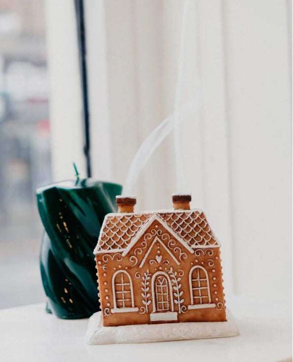 Gingerbread House Incense Cone Burner