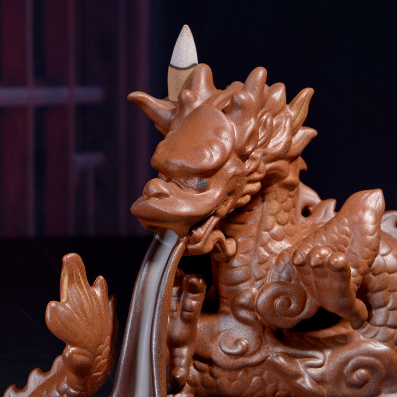 Creative Backflow Incense Burner - Dragon Design